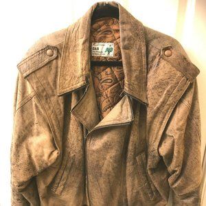 Leather Jacket-Men's-Made in Italy